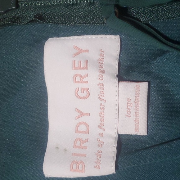 NWT KAIA Dress Chiffon Emerald - Picture 6 of 7